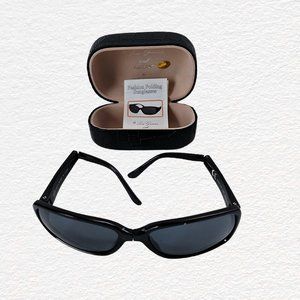 Sunglasses - Lori Greiner black folding sunglasses with case Women sunglasses